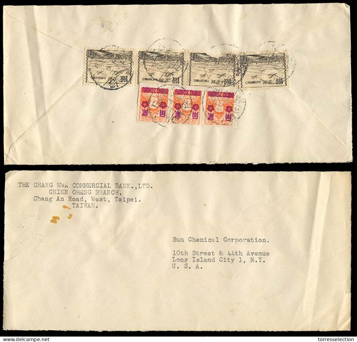 TAIWAN. C.1950. Taipeh - USA. Multiple Ovptd Fkg. - Other & Unclassified