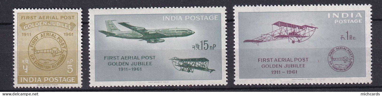 185 INDE 1951 - Yvert A 9/11 - Avion En Vol - Neuf ** (MNH) Sans Charniere - Unused Stamps