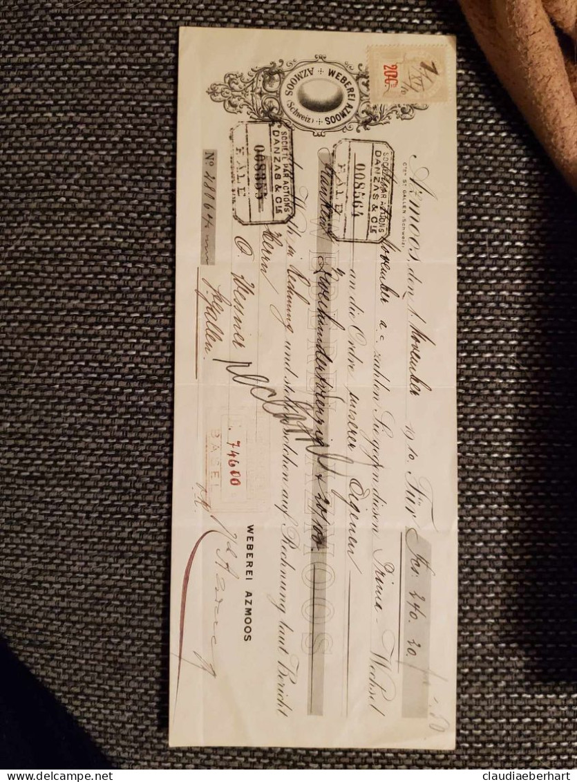 1910 St.Gallen - Cheques & Traveler's Cheques