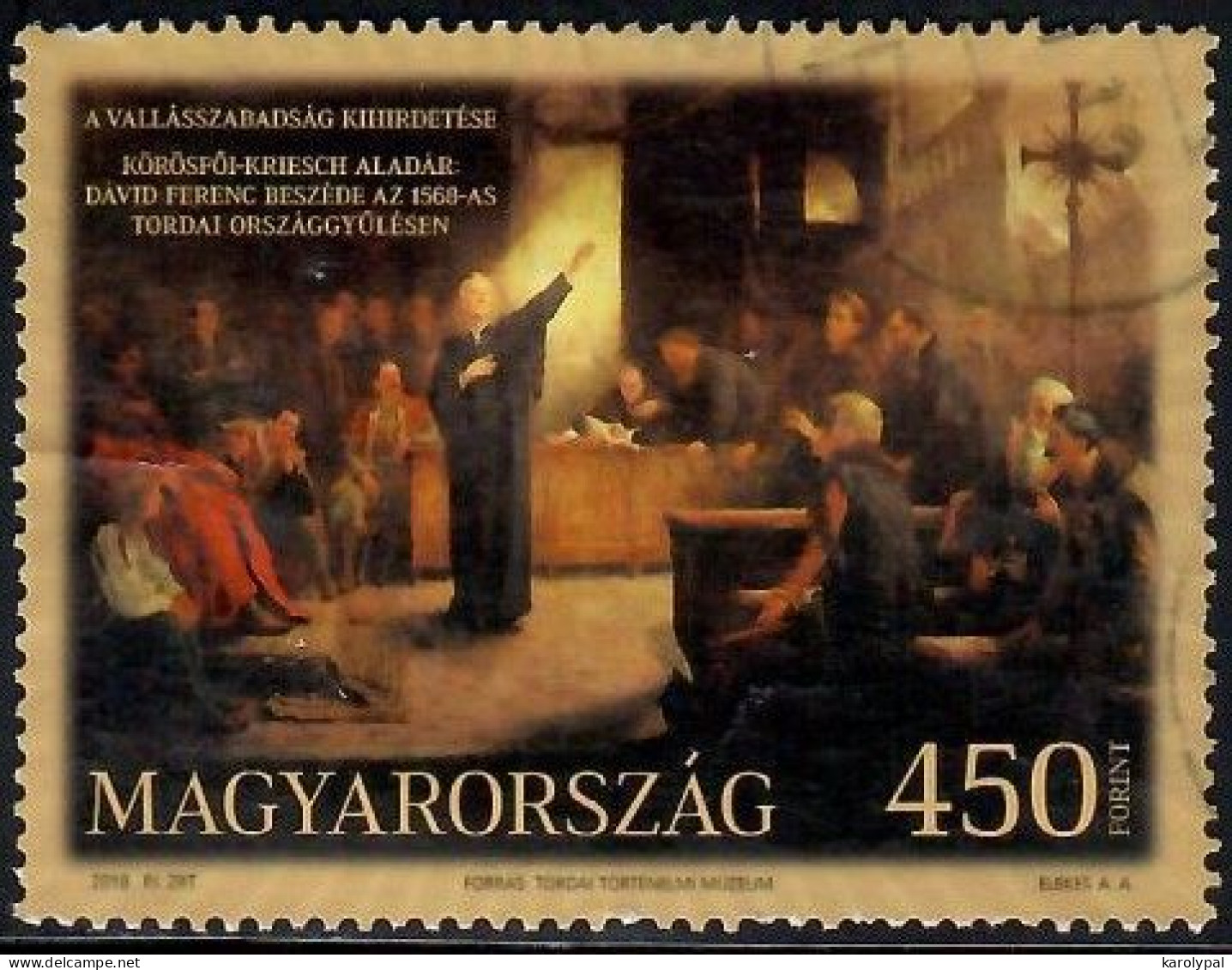 Hungary, 2018, Used, 450th Anniversary Of The Diet Of Torda Mi.  Nr.5960 - Oblitérés