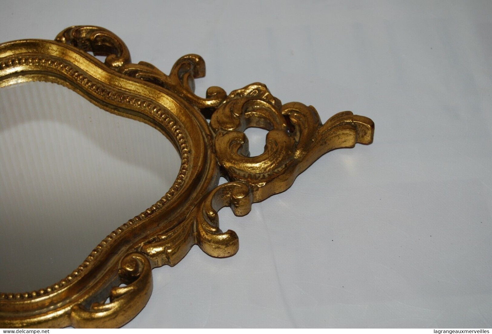 C205 Ancien Miroir Doré - France - Louis XVI - Art Nouveau / Art Déco