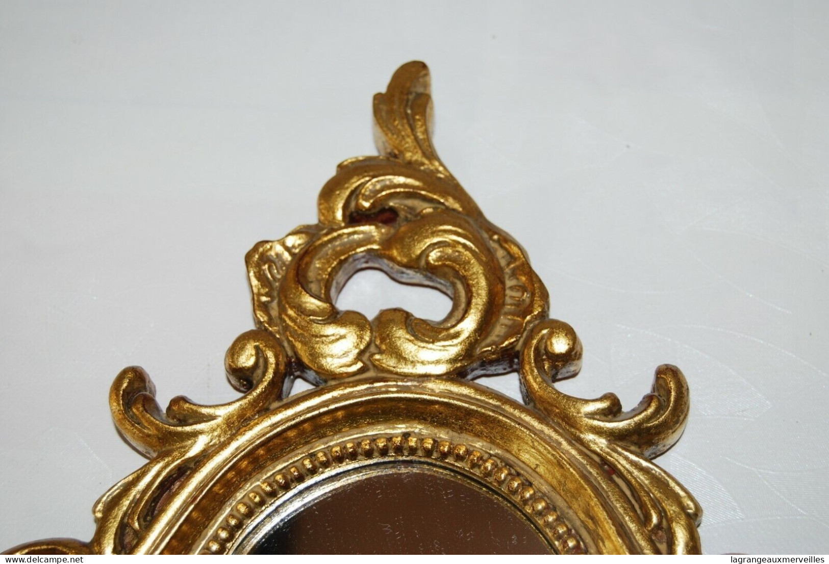 C205 Ancien Miroir Doré - France - Louis XVI - Art Nouveau / Art Déco