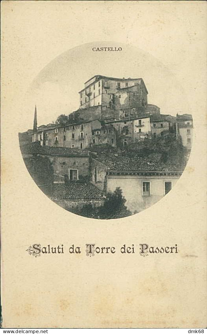 TORRE DEI PASSERI ( PESCARA ) CASTELLO - SPEDITA 1915 (20316) - Pescara
