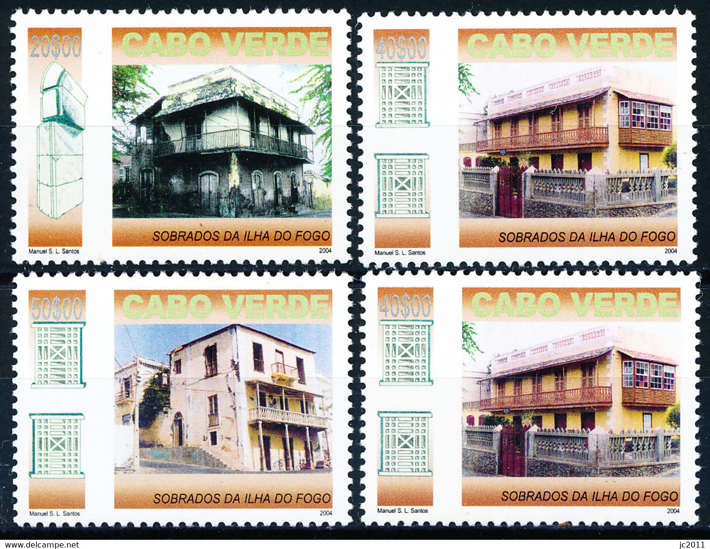 Cabo Verde - 2004 - Houses Of The Island Of Fogo - MNH - Cape Verde