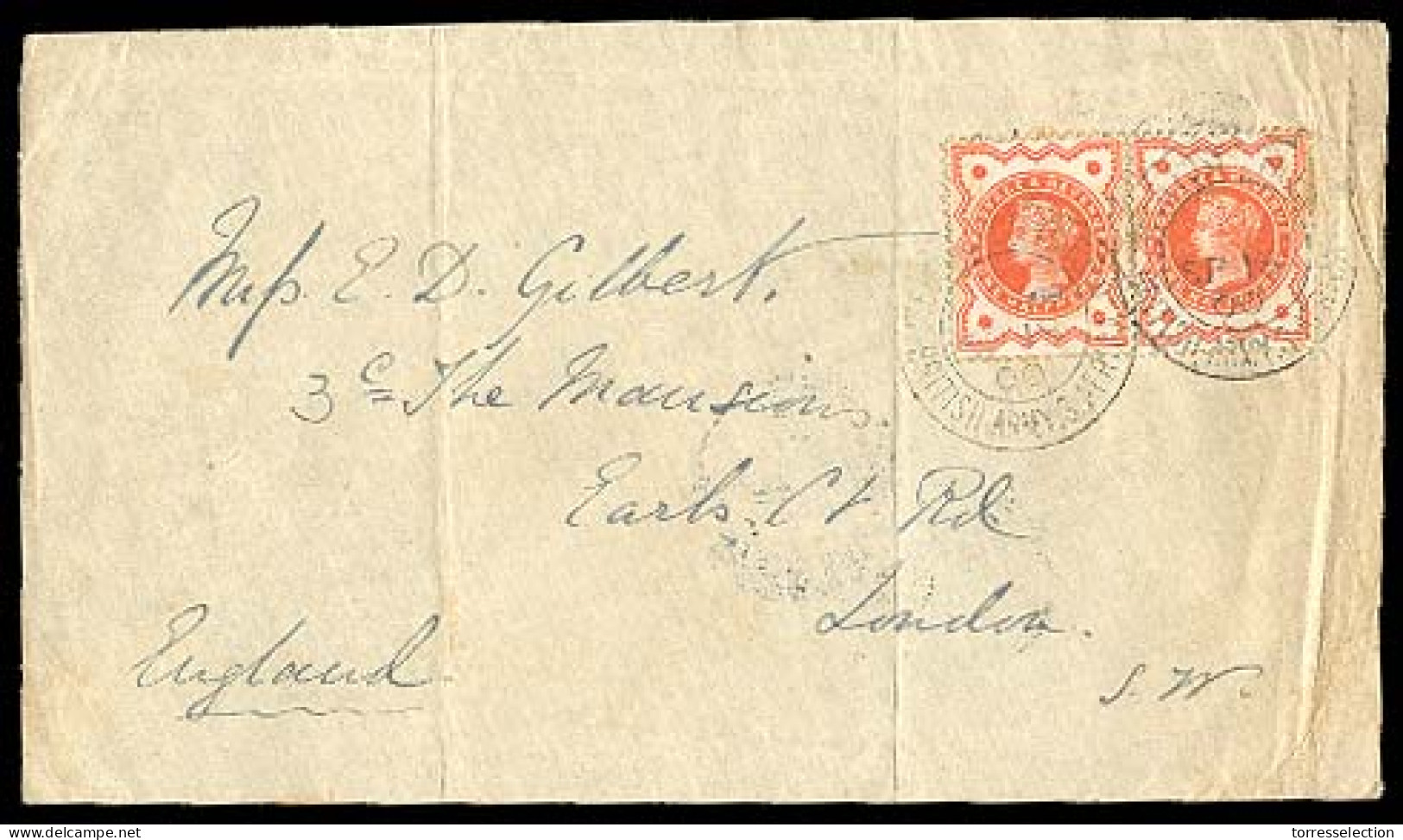 SOUTH AFRICA. 1900. Boer War. GB. 1/2d X 2 To London. VF Cover. - Other & Unclassified