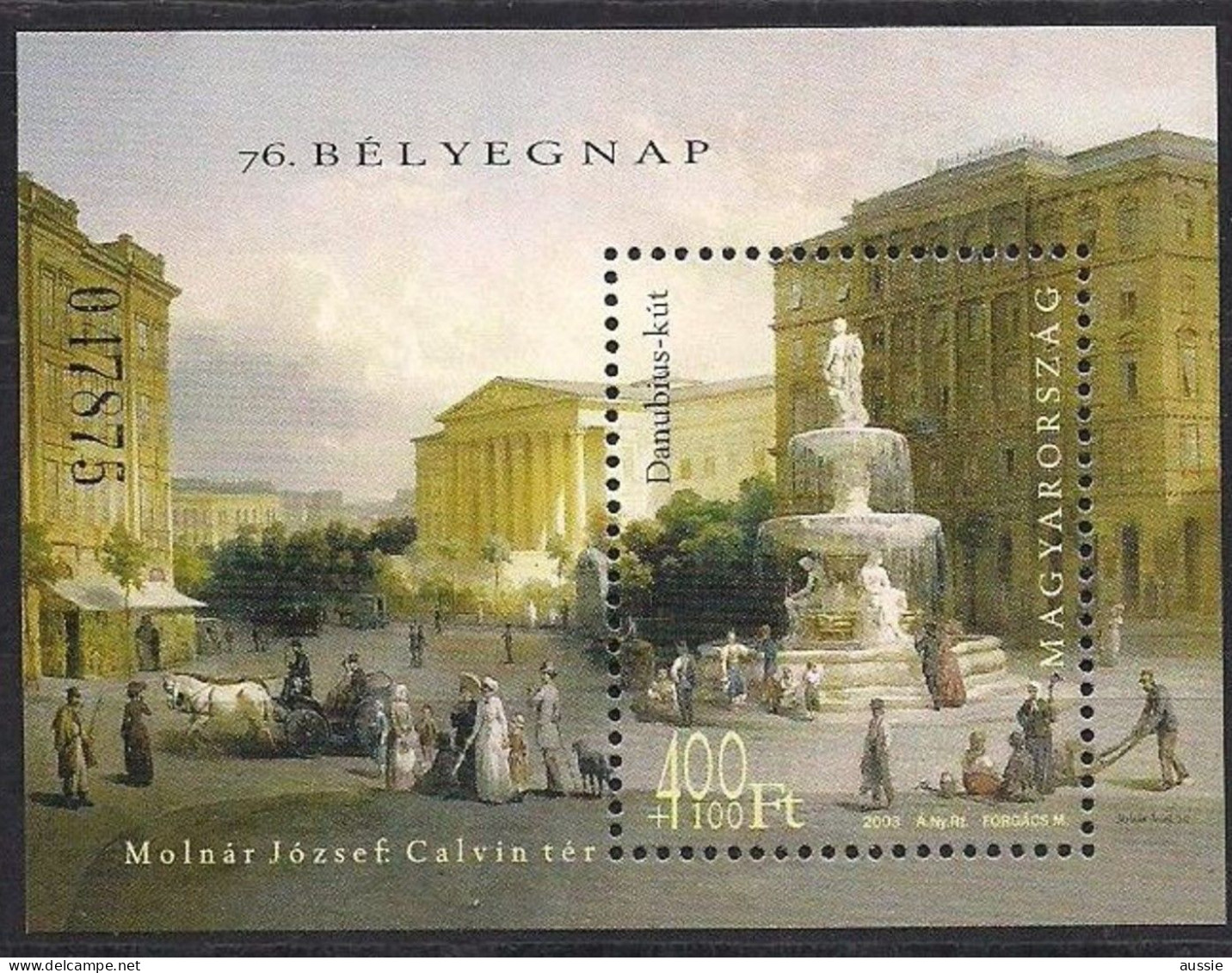 Hongarije Hongrie Ungarn 2003 Yvertn°  Bloc 269 *** MNH  Cote 9 € Journée Du Timbre - Blocks & Sheetlets