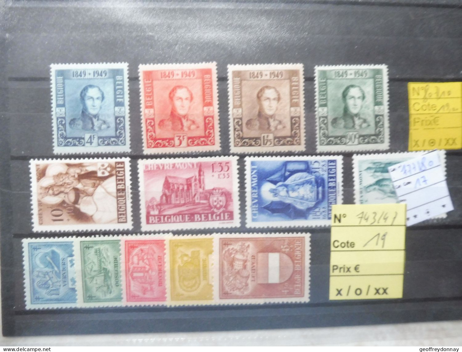 Belgie Belgique En Neuf Xx Mnh Petite Collection En Lot A Saisir Année 50 - Collezioni