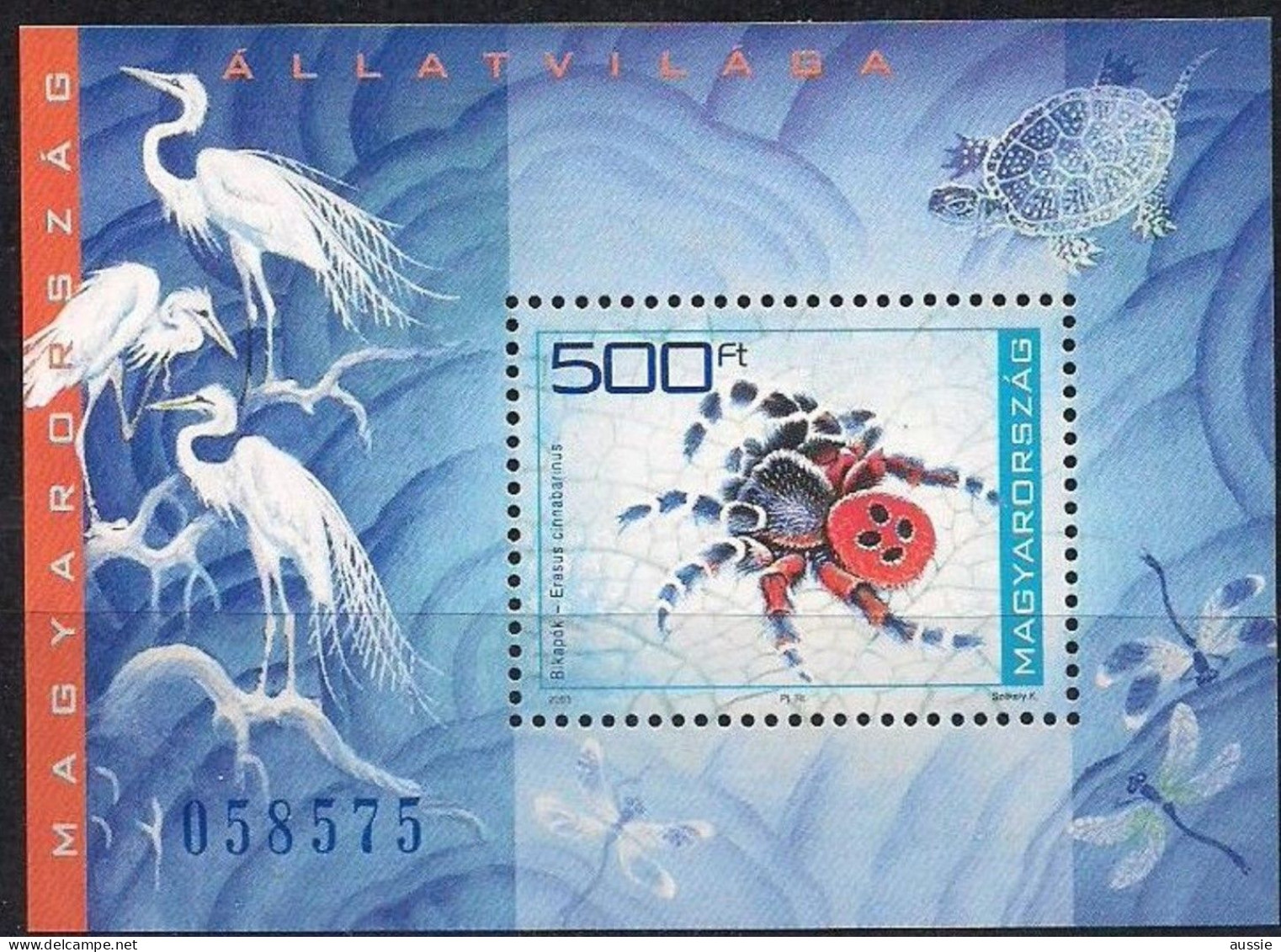 Hongarije Hongrie Ungarn 2003 Yvertn°  Bloc 270 *** MNH  Cote 9 € Faune Hongroise - Blocchi & Foglietti