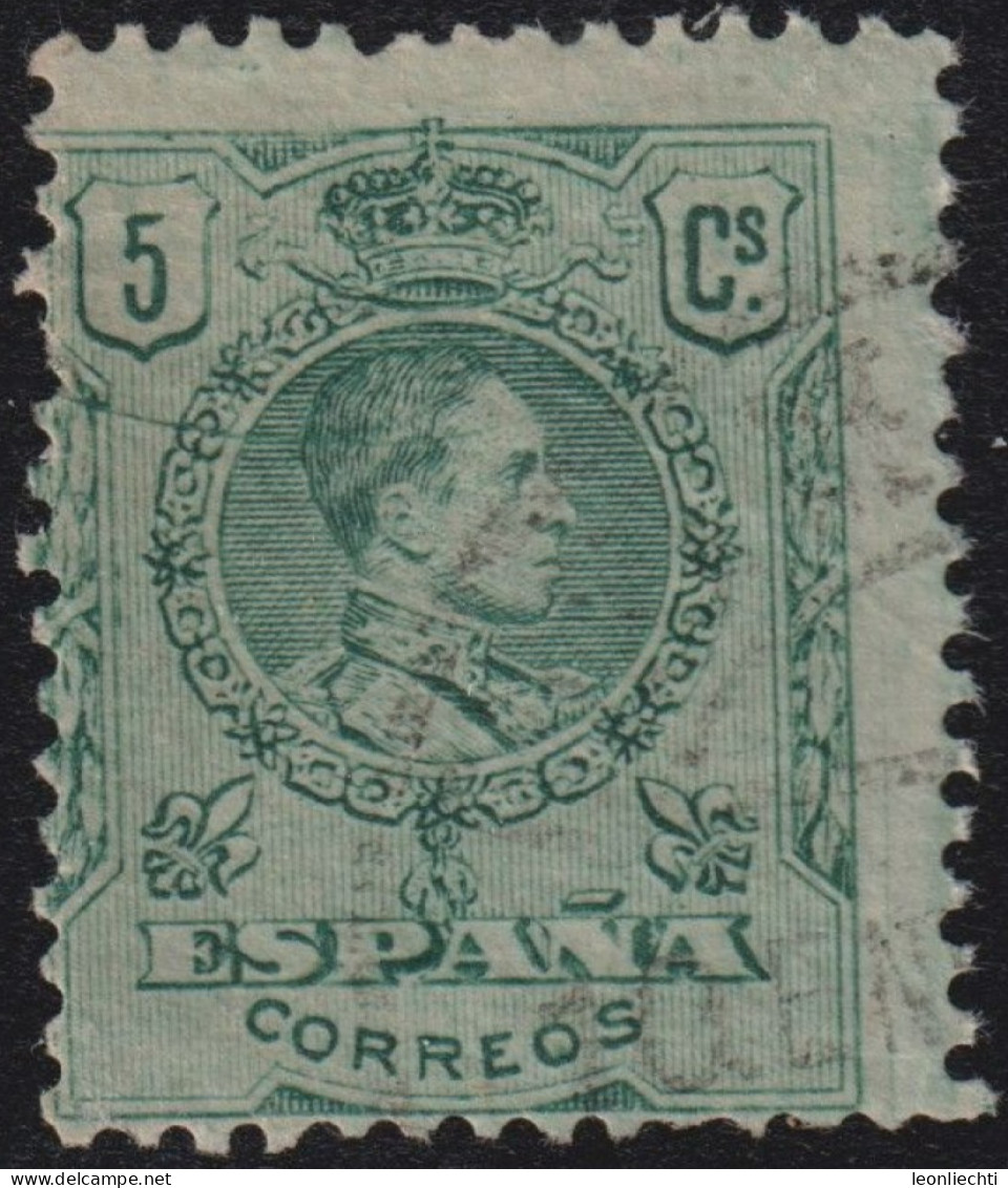 1909 Spanien ° Mi:ES 232Aa, Sn:ES 298, Yt:ES 243, Sg:ES 330, AFA:ES 239, Edi:ES 268, King Alfonso XIII - Usados