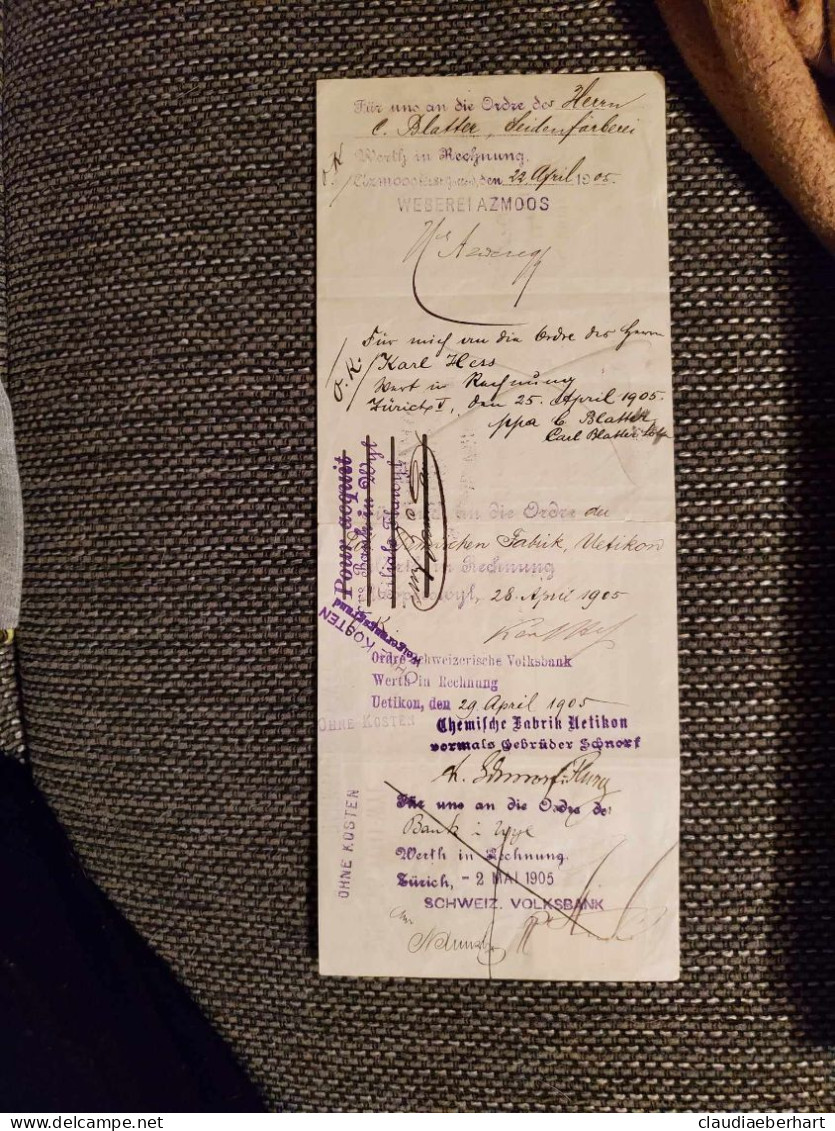 1905 St.Gallen - Cheques En Traveller's Cheques