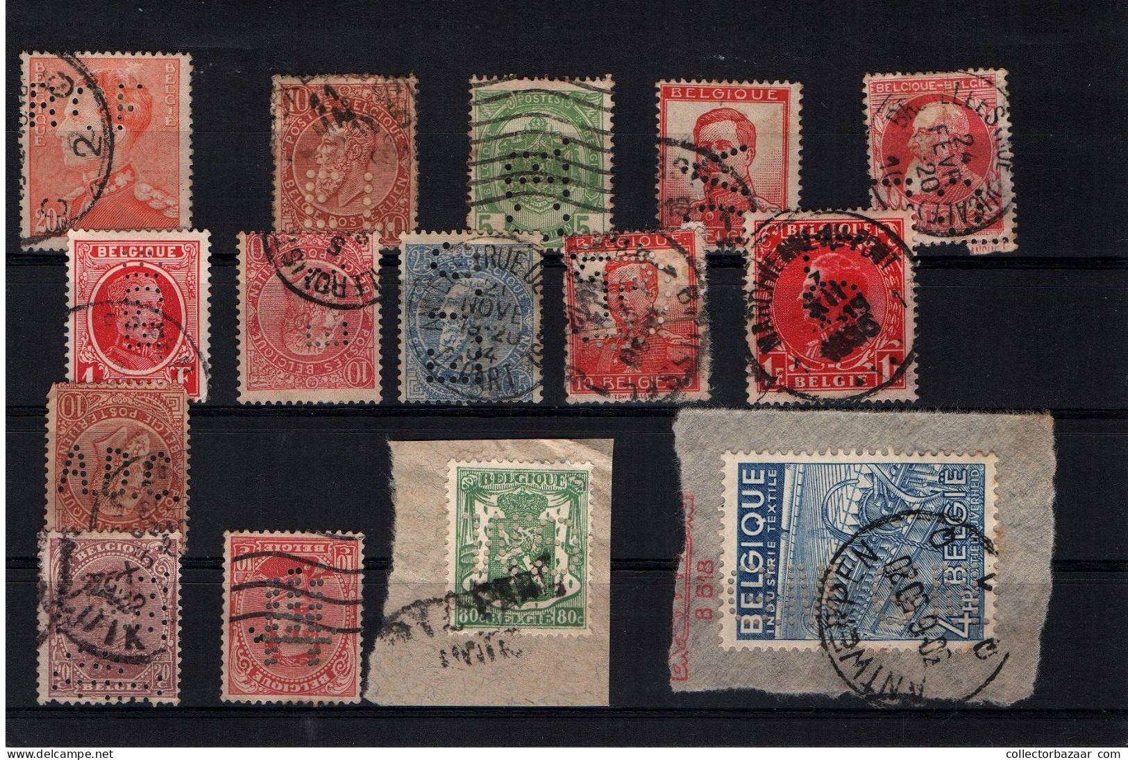 Belgium Belgique USED STAMPS PERFINS - Unclassified