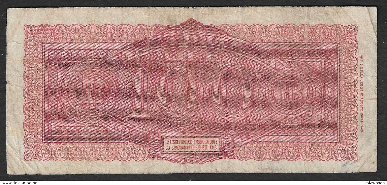 Italia - Banconota Circolata Da 100 Lire "Italia Turrita" P-75a - 1944 #17 - 100 Liras