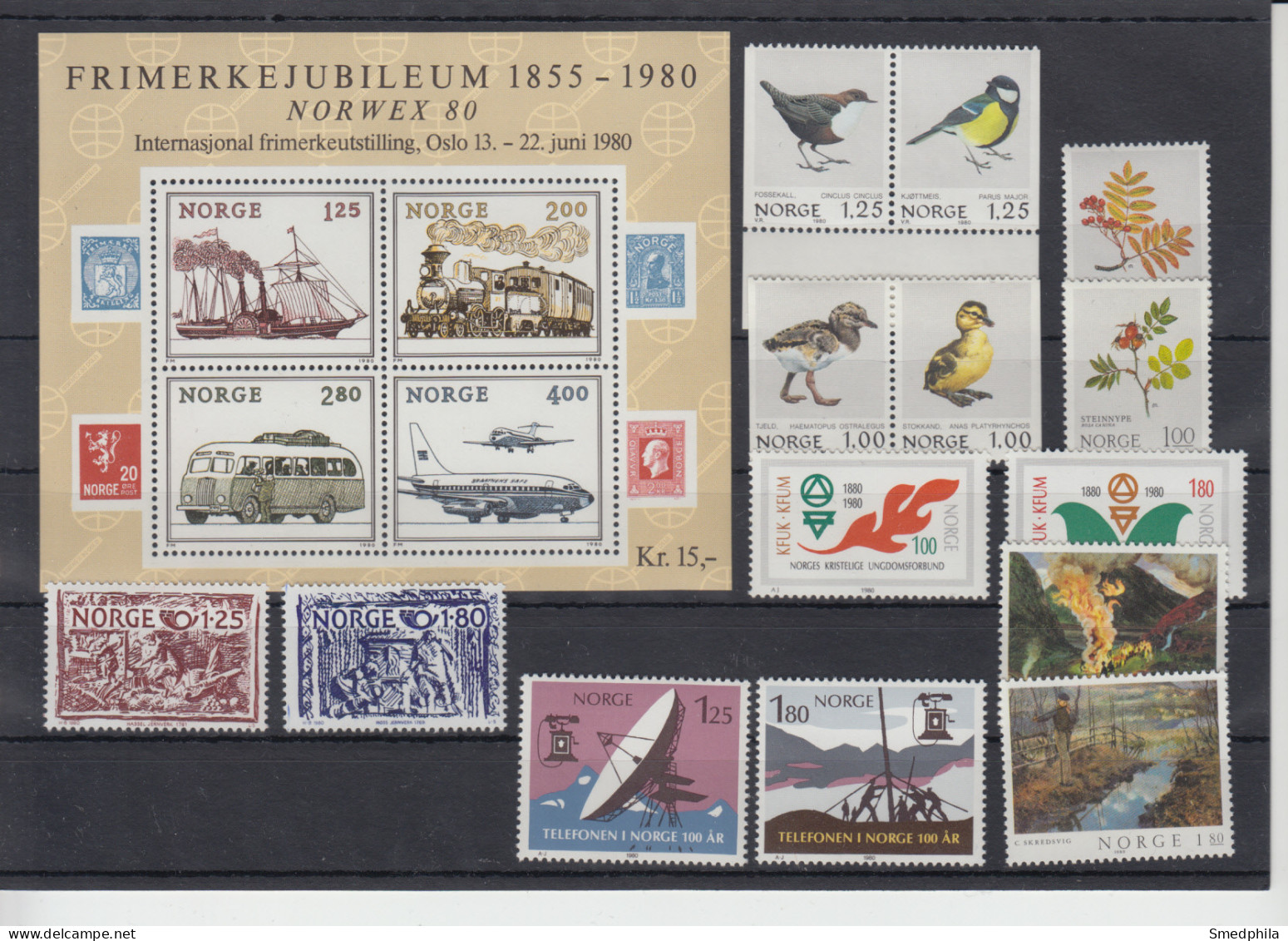Norway 1980 - Full Year MNH ** - Annate Complete
