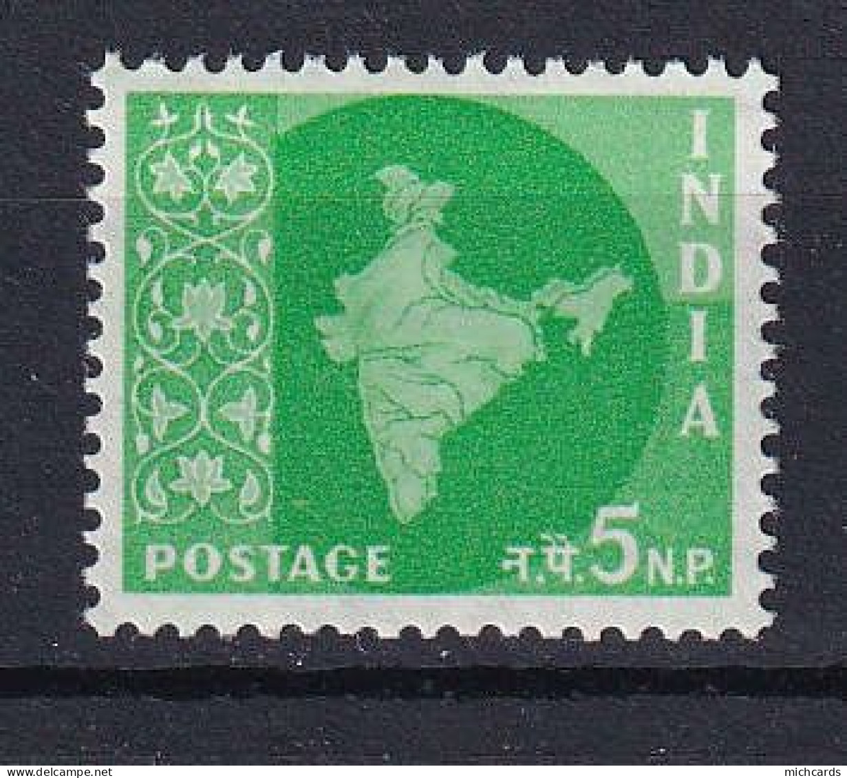 185 INDE 1957/58 - Yvert 74 - Carte De L Inde - Neuf ** (MNH) Sans Charniere - Nuovi