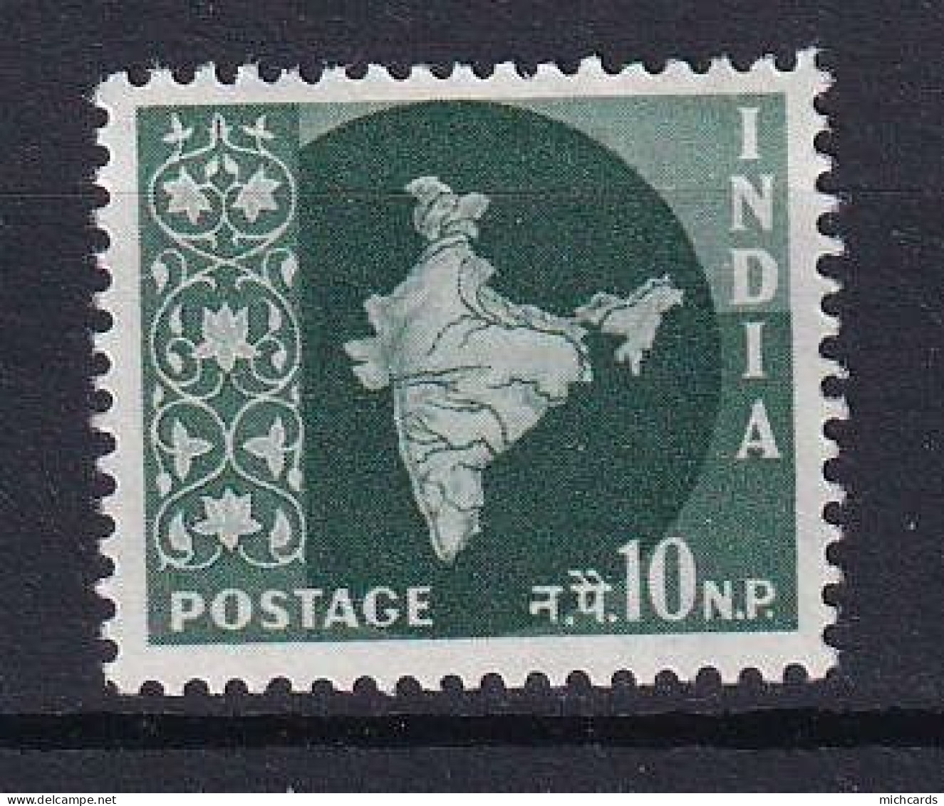 185 INDE 1957/58 - Yvert 76 - Carte De L Inde - Neuf ** (MNH) Sans Charniere - Nuevos