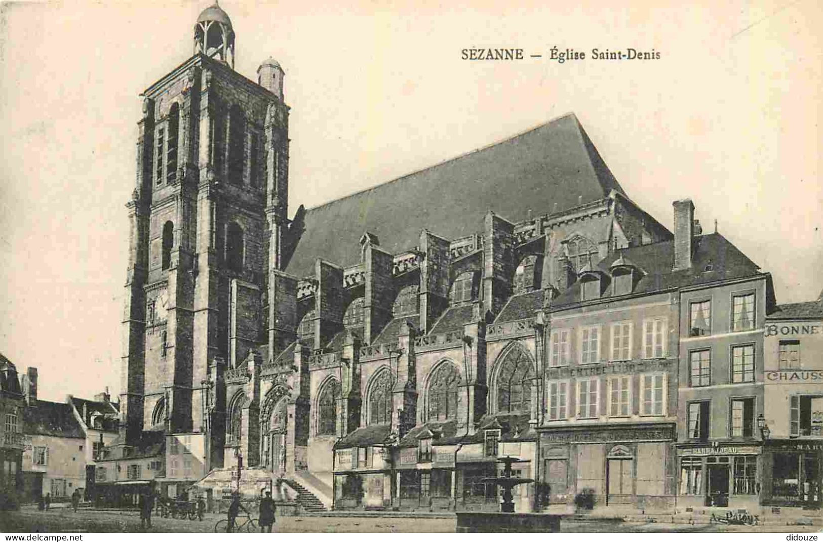 51 - Sézanne - Eglise Saint Denis - Correspondance - CPA - Voyagée En 1918 - Voir Scans Recto-Verso - Sezanne
