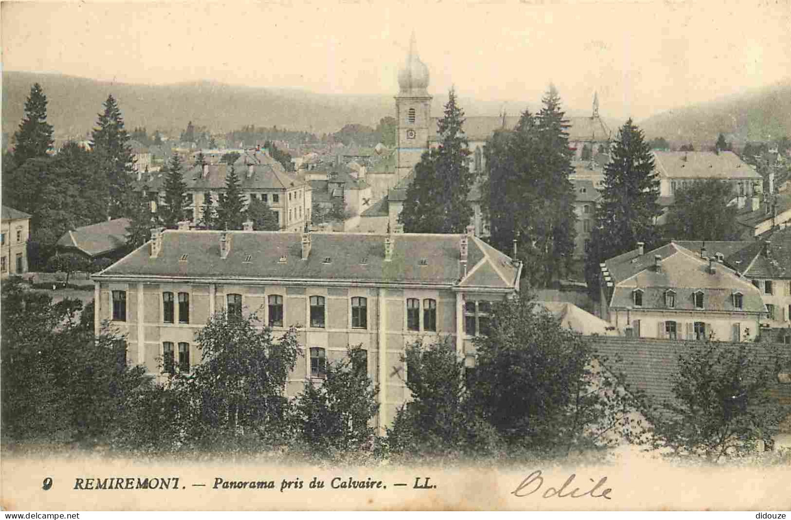 88 - Remiremont - Panorama Pris Du Calvaire - Correspondance - CPA - Voir Scans Recto-Verso - Remiremont
