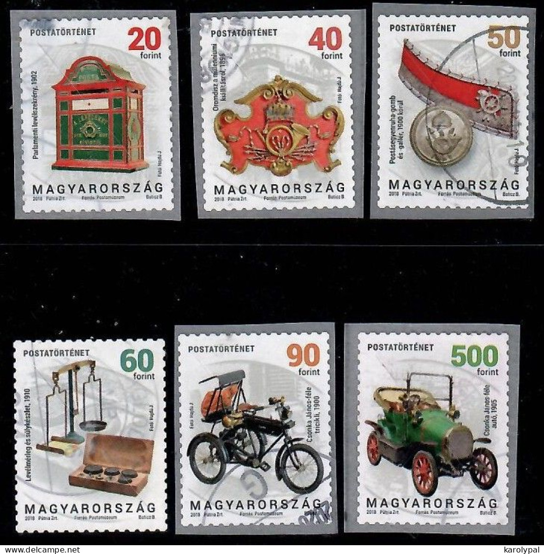 Hungary, 2018, Used, Postal History Mi. Nr.5966-71 - Oblitérés