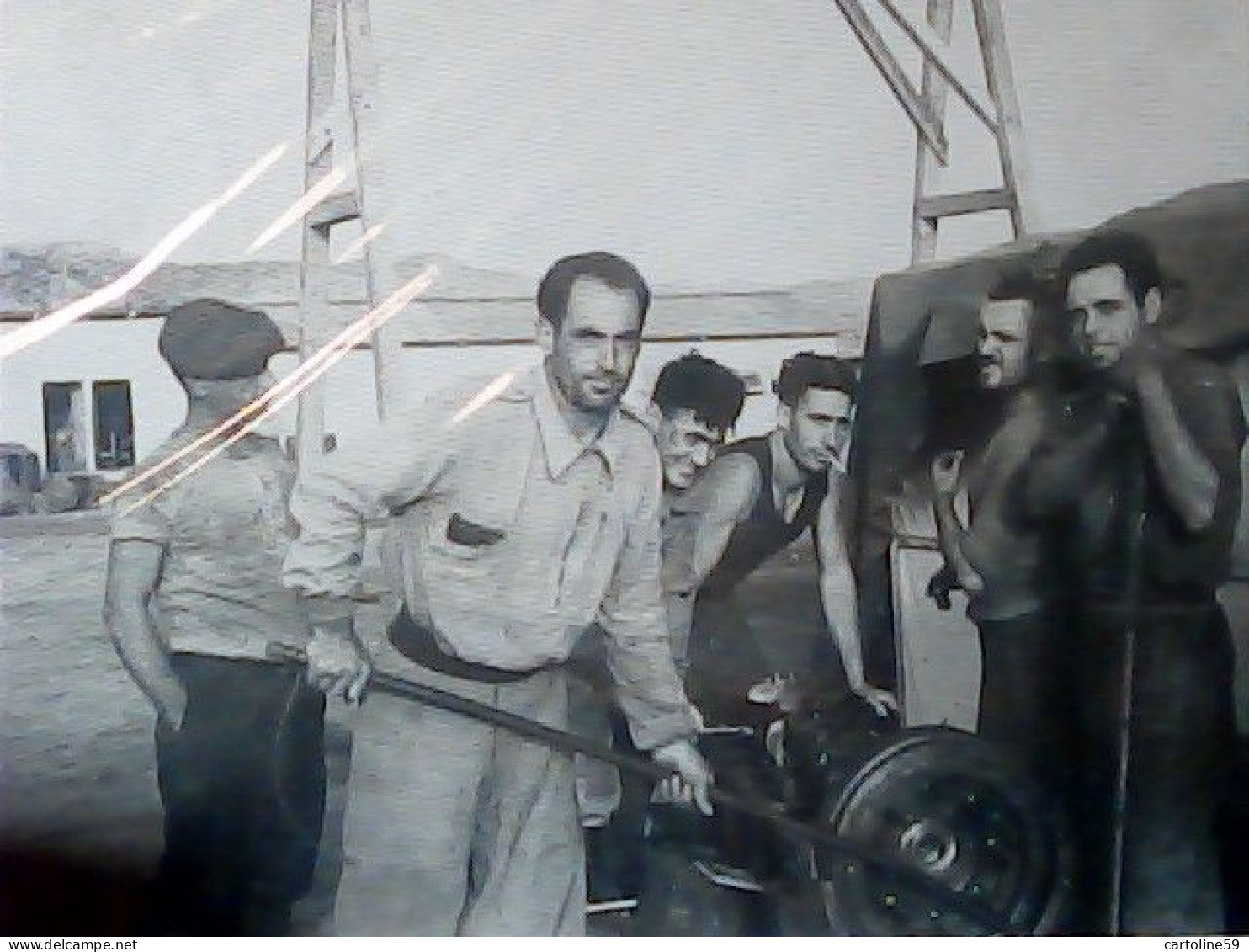 ERITREA  EX COLONIE ITALIANA - DECAMERE UOMINI ITALIANI AL LAVORO X GENOVA Fam Calcagno VB1937 JV5724 - Erythrée