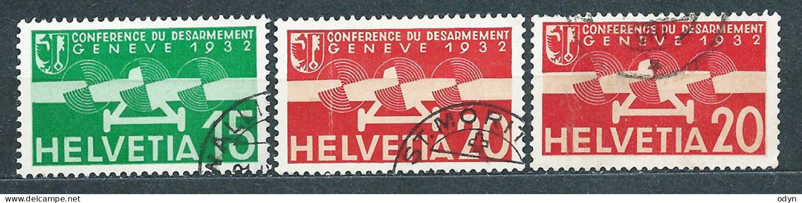 Switzerland 1924-1963 Lot Of 23 Airmail Used Stamps: MiNr 189, 191, 213, 245, 256-57, 286, 293, 320, 387-93, 435-37, 780 - Oblitérés