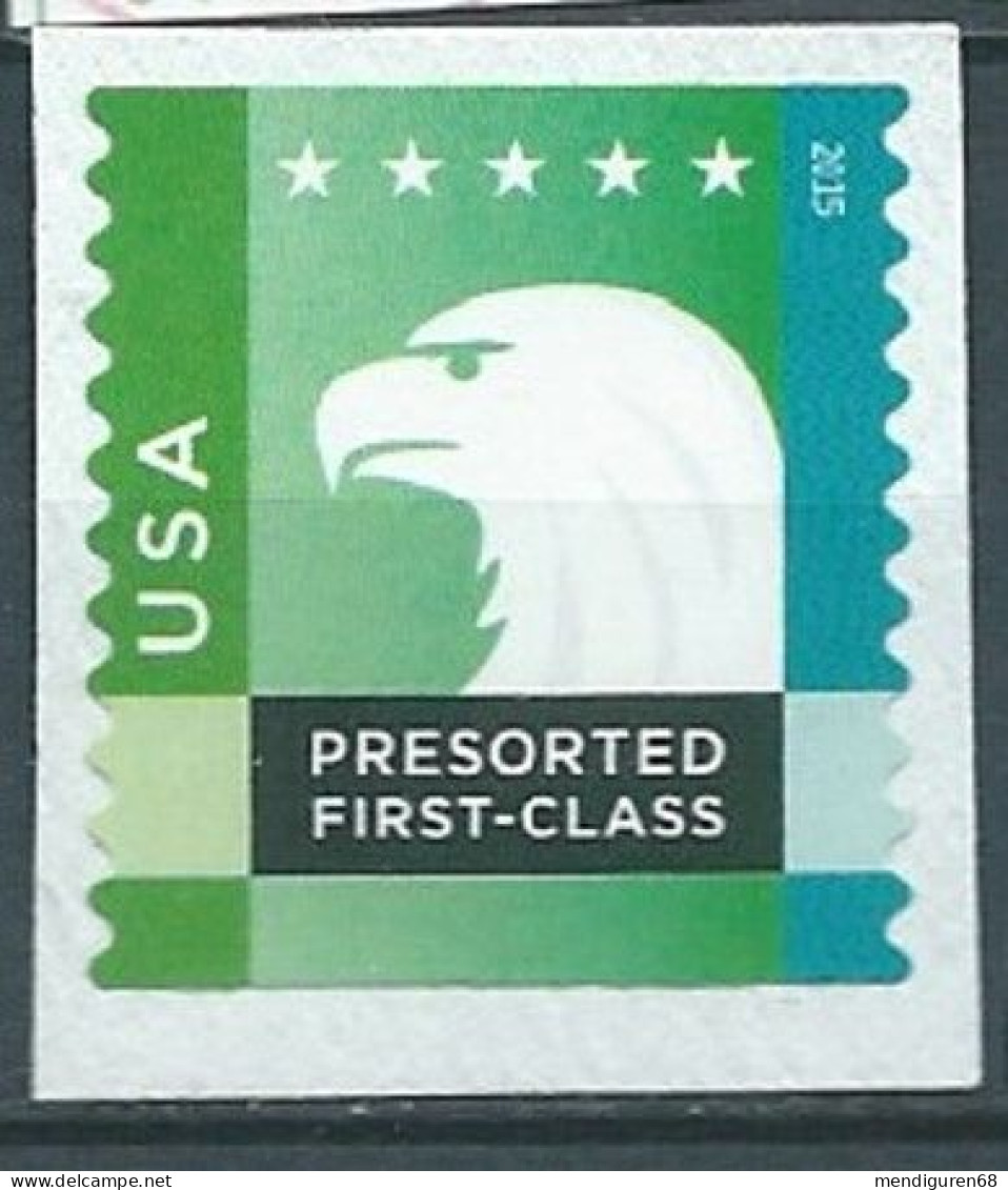 VERINIGTE STAATEN ETATS UNIS USA 2015 SPECTRUM EAGLE GREEN-BLUENISH USED ON PAPER  SN 5016 MI 5196 YT PO113 SN 5623 - Ongebruikt