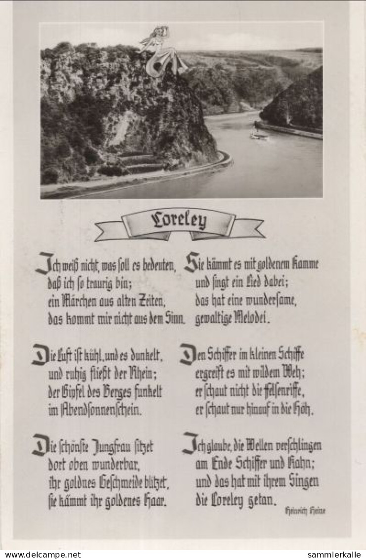 126735 - Loreley (OT Von St. Goarshausen) - Mit Gedicht - Loreley