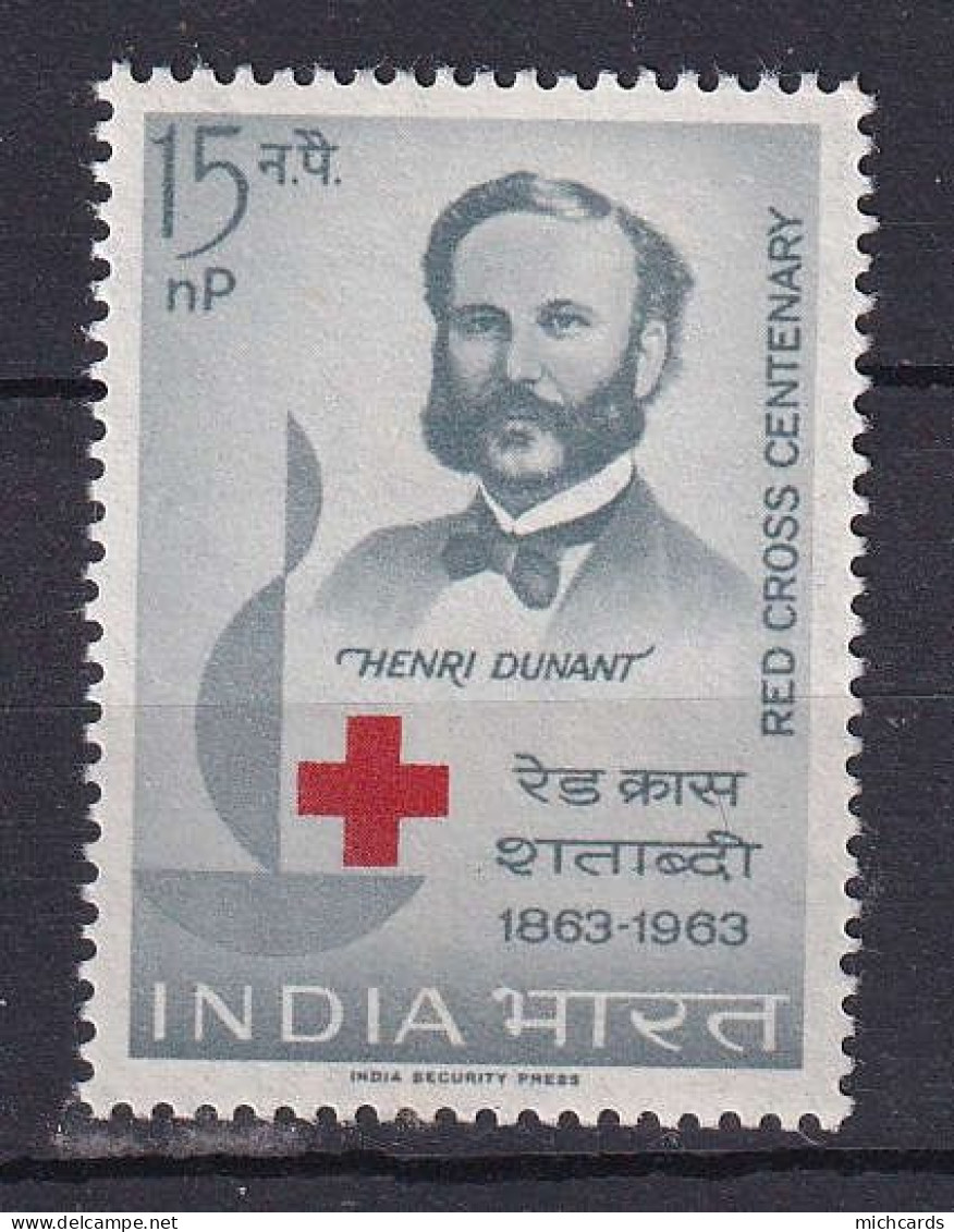 185 INDE 1963 - Yvert 159 - Dunant Croix Rouge - Neuf ** (MNH) Sans Charniere - Unused Stamps