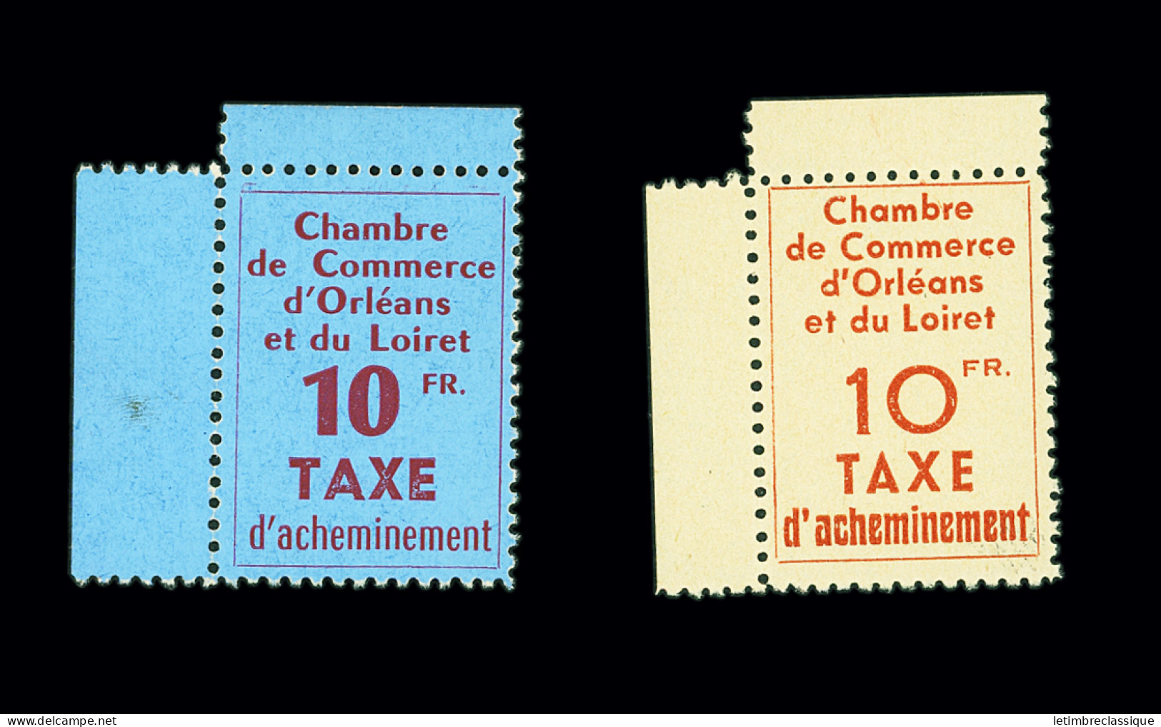 ** N°2/3 Chambre De Commerce D'Orléans, Neuf **, TB. Signé A.Brun - Stamps