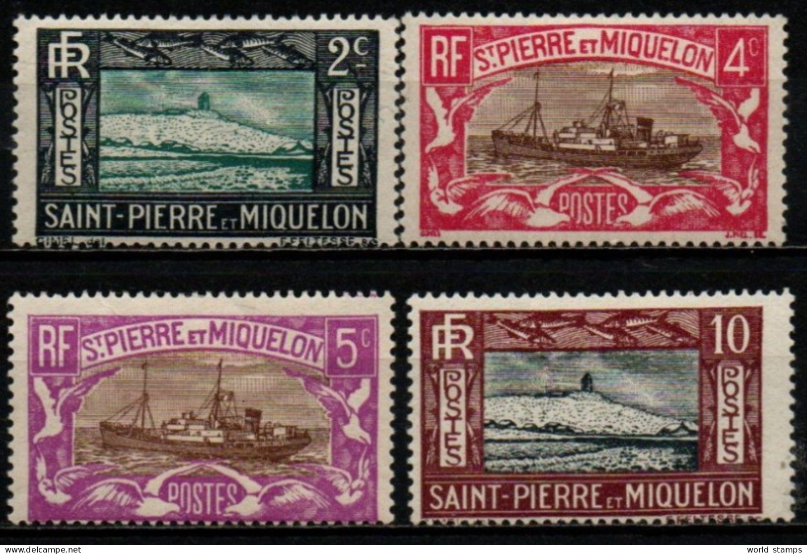 SAINT-PIERRE ET MIQUELON 1932-3 * - Unused Stamps