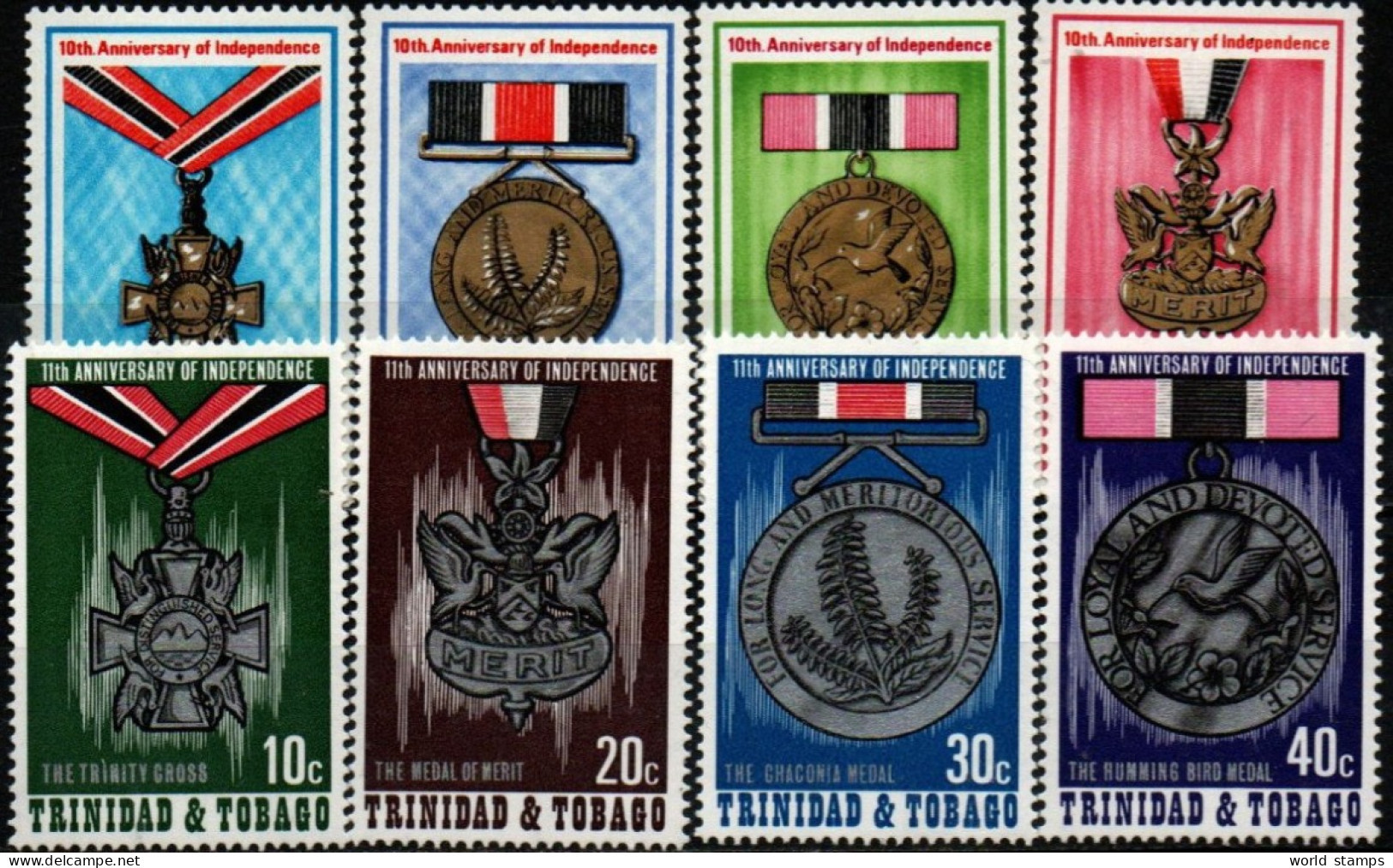 TRINITE' ET TOBAGO 1972-3 * - Trinité & Tobago (1962-...)