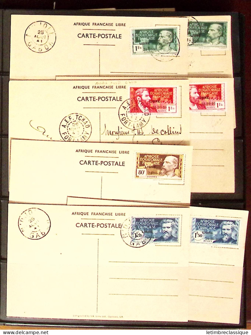 Lettre 1845-1987, Collection En Un Classeur Safe De Plus De 120 Lettres Ou Cartes, Dont De Nombreuses Bonnes Valeurs Ava - Sammlungen