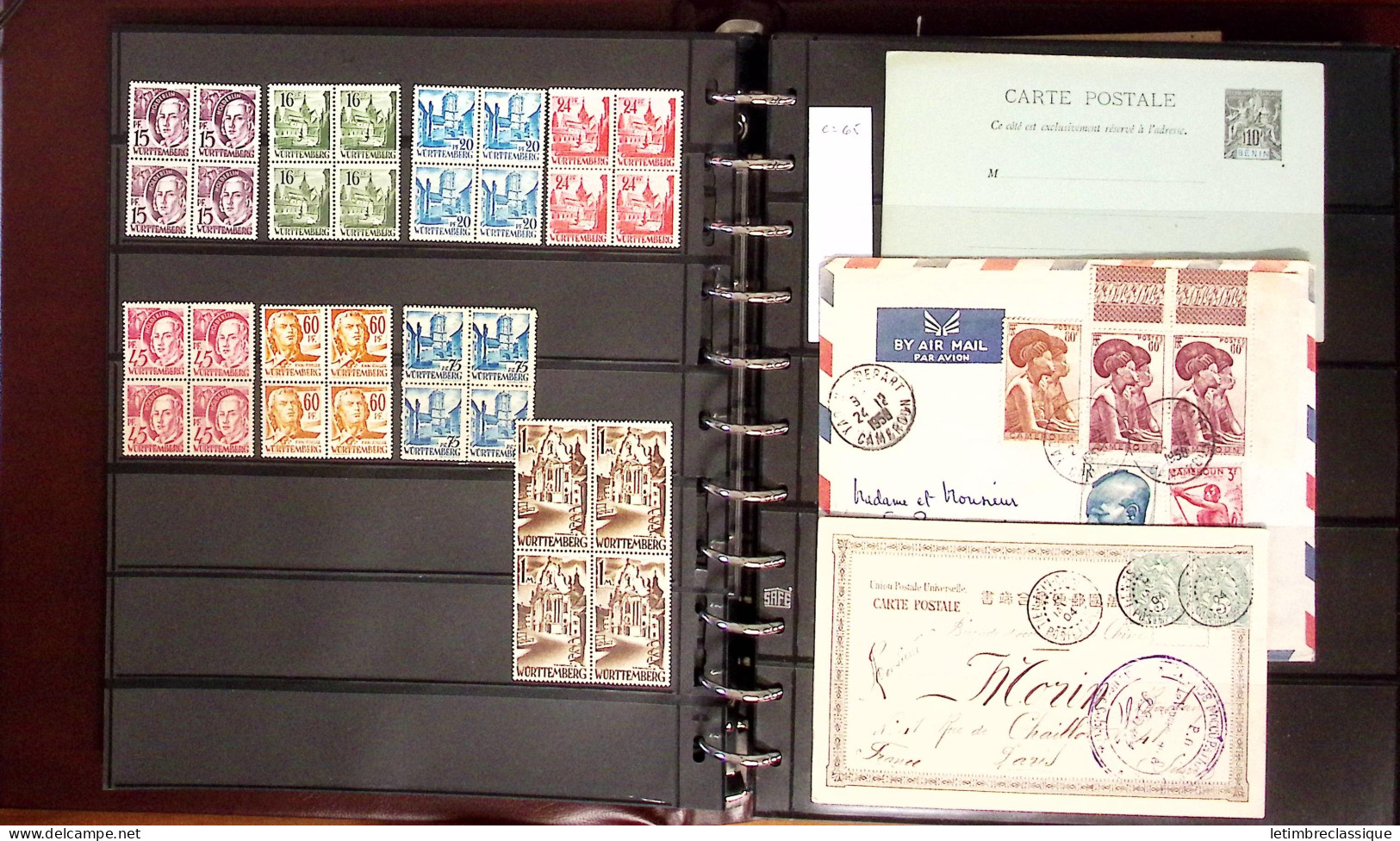 Lettre 1845-1987, Collection En Un Classeur Safe De Plus De 120 Lettres Ou Cartes, Dont De Nombreuses Bonnes Valeurs Ava - Sammlungen