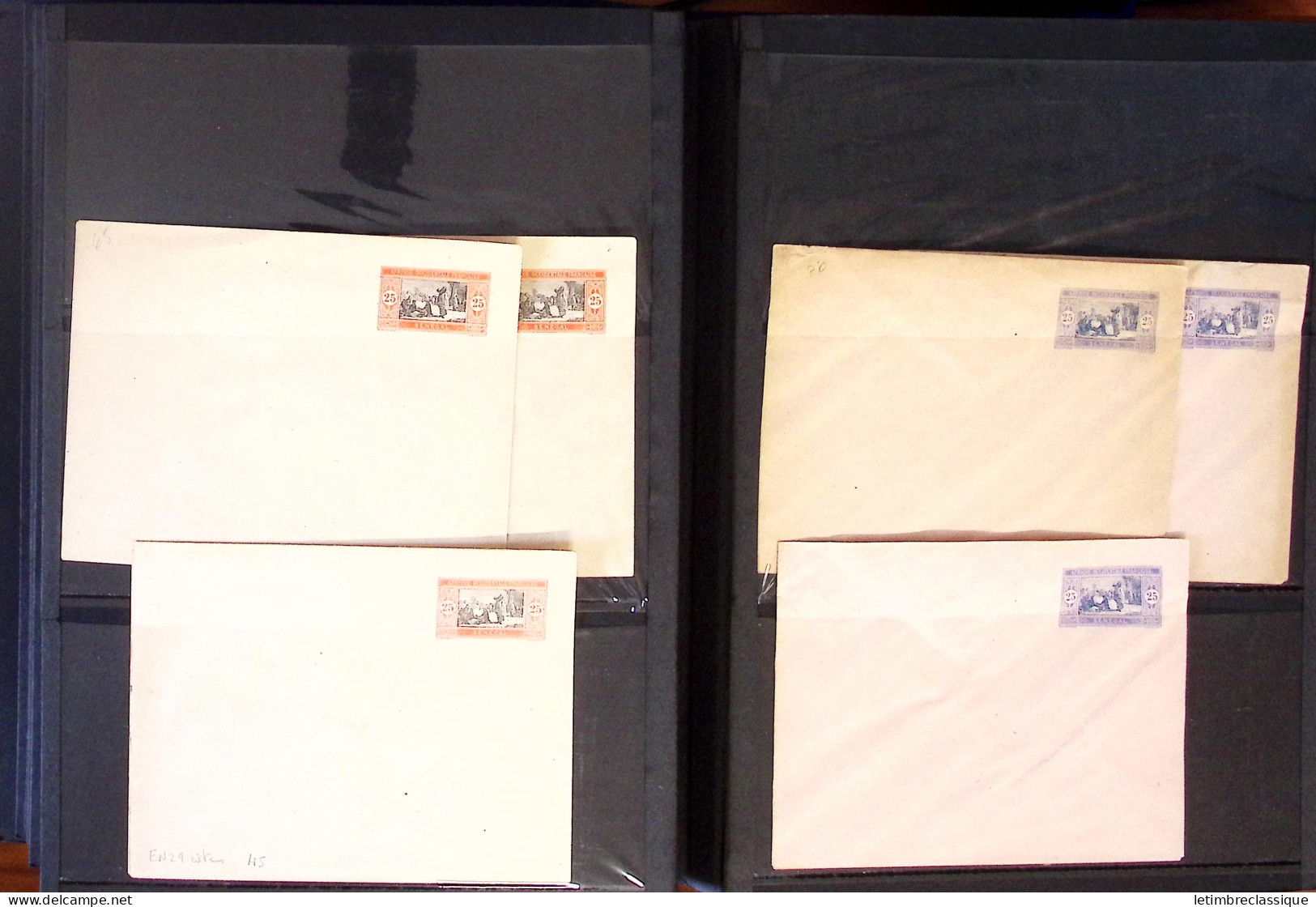 Lettre 1880-1977, Collection en un classeur de près d'une centaine d"entiers postaux, principalement neufs, en majorité 