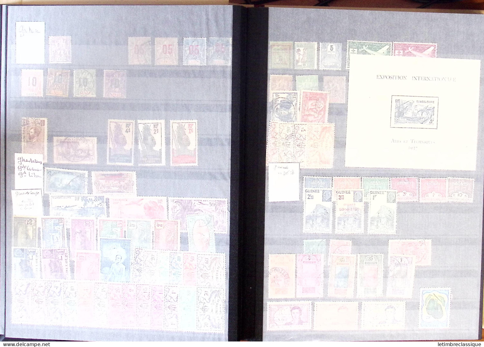 **,*,obl 1885-2007, Collection en un classeur, de timbres des COLONIES, blocs, toutes époques, neufs et obl., dont Algér