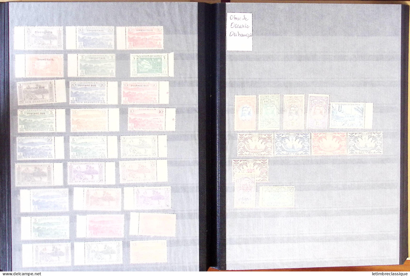 **,*,obl 1885-2007, Collection en un classeur, de timbres des COLONIES, blocs, toutes époques, neufs et obl., dont Algér