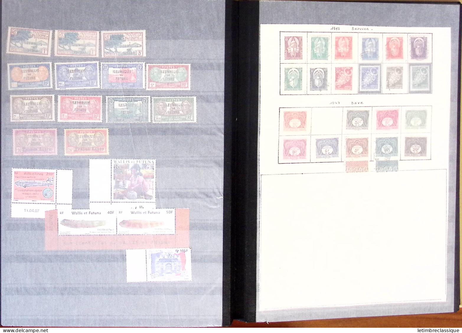 **,*,obl 1885-2007, Collection en un classeur, de timbres des COLONIES, blocs, toutes époques, neufs et obl., dont Algér