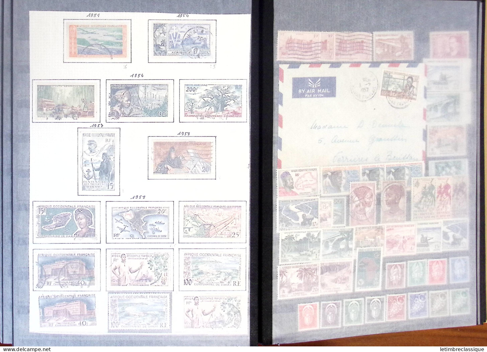 **,*,obl 1885-2007, Collection en un classeur, de timbres des COLONIES, blocs, toutes époques, neufs et obl., dont Algér