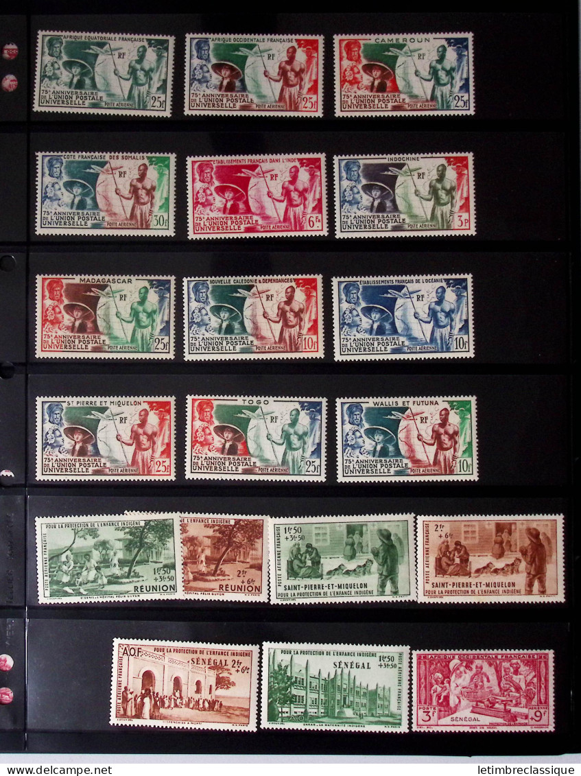 ** 1939-1954, Séries coloniales Caillé, Exposition Internationale de New-York, Défense de l'Empire, Maréchal Pétain (nor