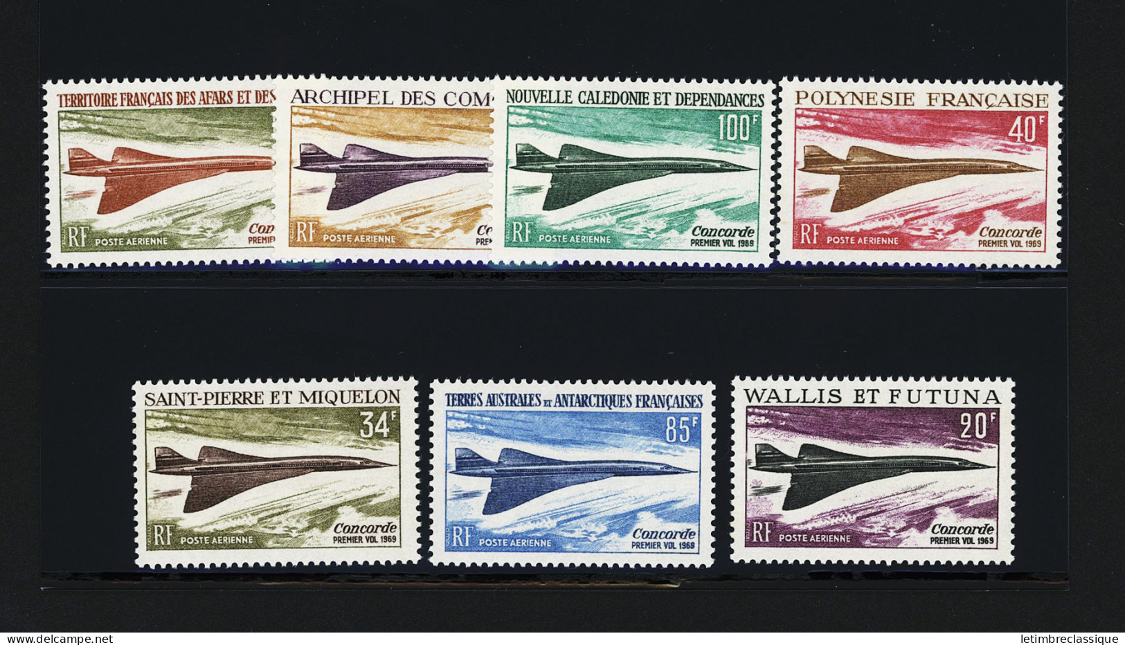 ** CONCORDE 1969, Les 7 Valeurs, Neuves **, TB - Non Classés