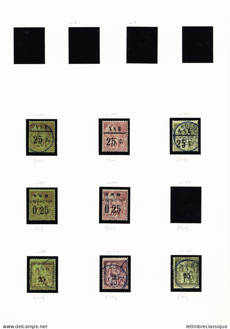 *,obl N°10 à 18 (sauf N°15) Type Alphée Dubois, Neufs * (n°11 Et 13) Et Obl., TB - Autres & Non Classés