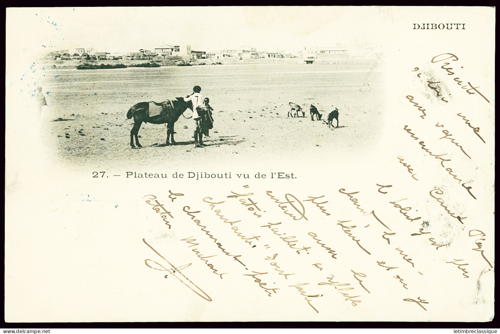 Sur Fragment,lettre N°53a, Demi-timbre OBL Djibouti (1902) Sur Carte Postale Pour Perpignan Avec Arrivée + 12 Fragments  - Altri & Non Classificati