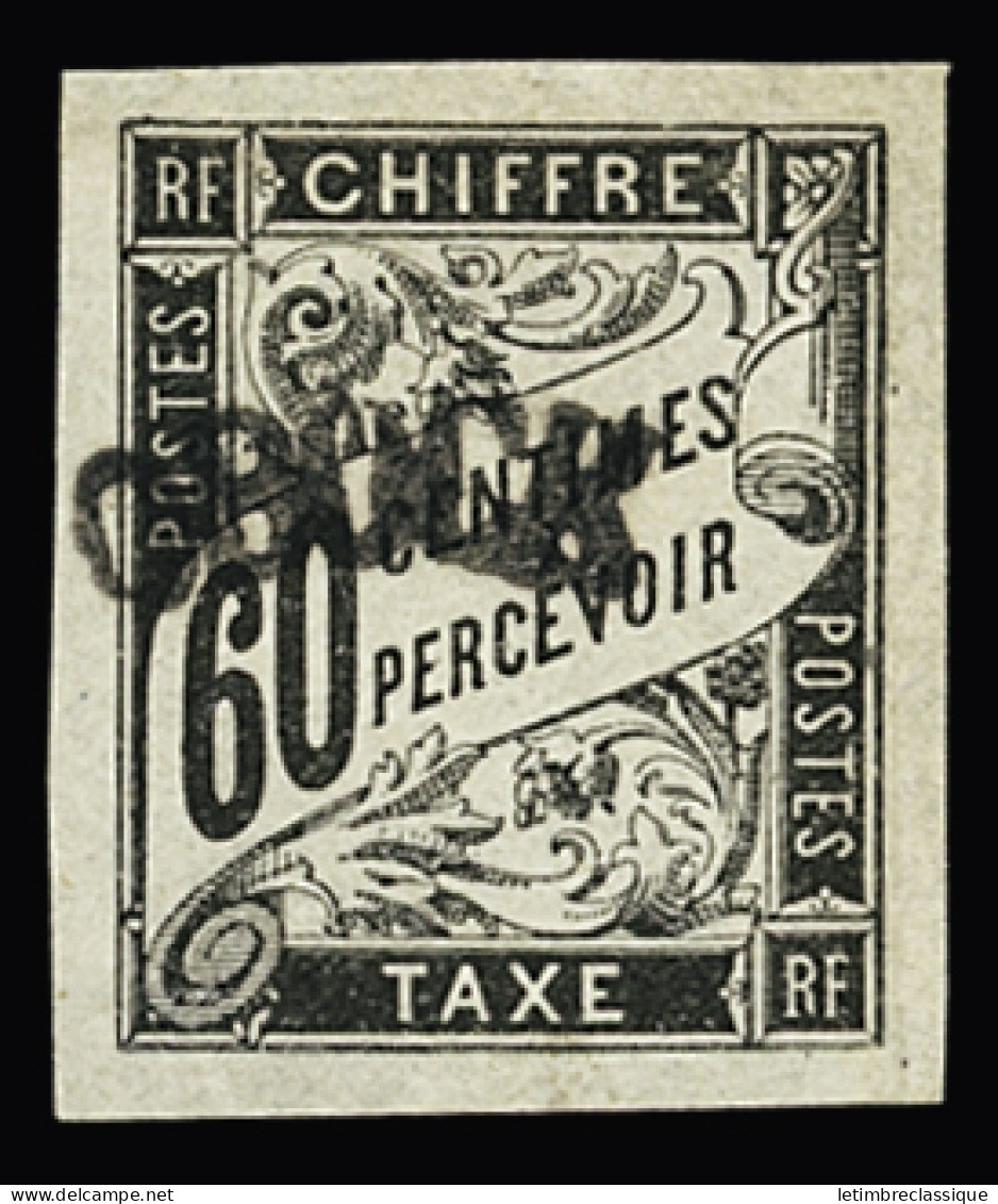 (*) N°4 60c Noir Taxe, Neuf Sg, TB - Other & Unclassified