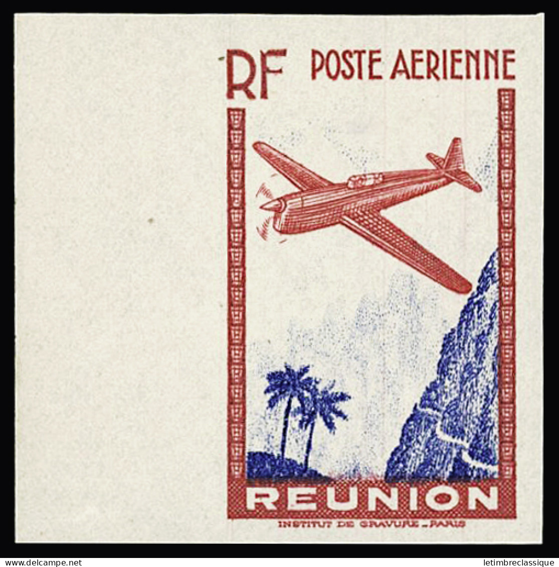 ** N°4e Non Dentelé Et Sans La Faciale, Bdf, Neuf **, TTB - Airmail