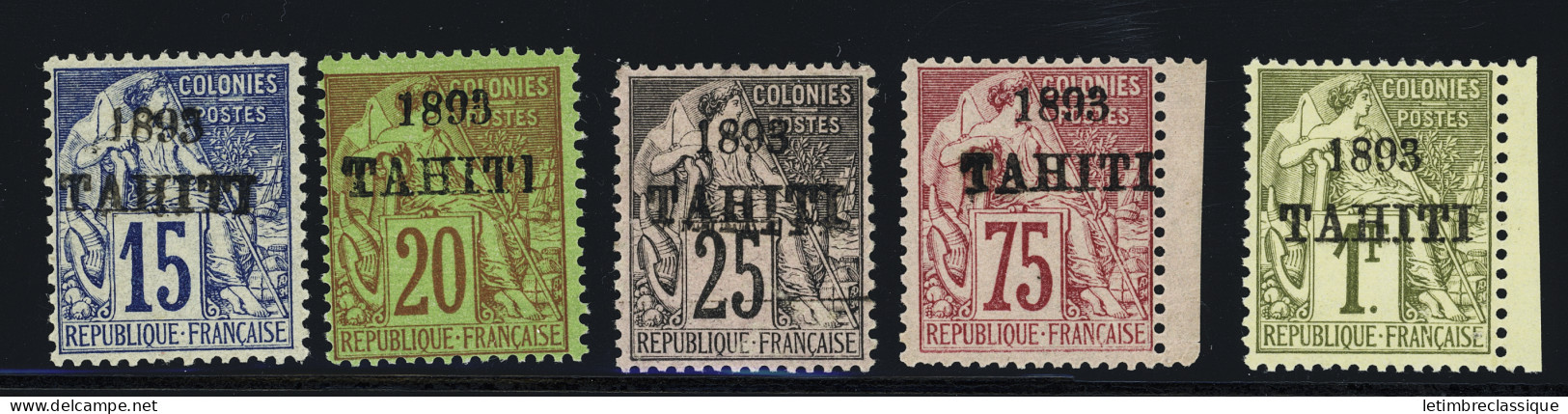 * N°24, 25, 27, 29 Et 30 Type Alphée Dubois, Neufs *, TB - Autres & Non Classés