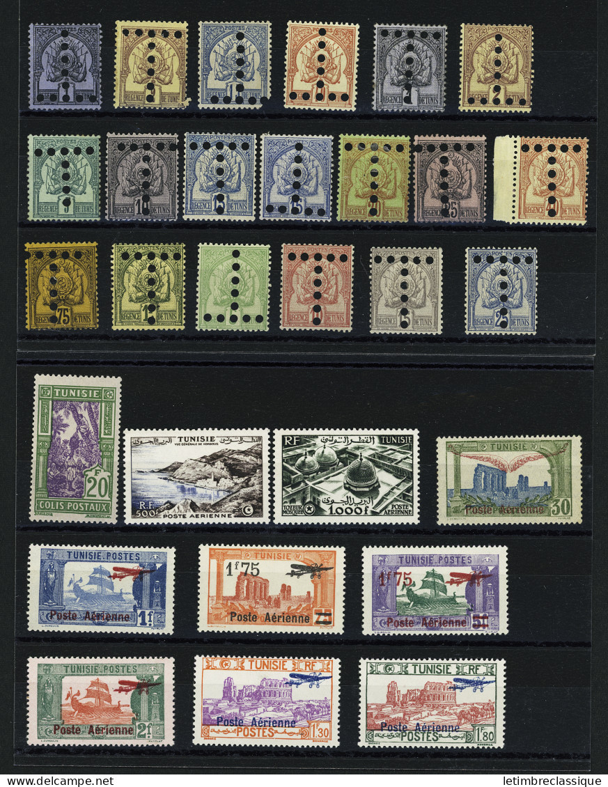 * Fin De Catalogue Tunisie Coloniale, Timbres Taxe N°1a, 2, 4a, 6a, 9, 10a, 11 à 13, 13a, 15 à 17, 19-20, 22b, 23 à 25,  - Autres & Non Classés