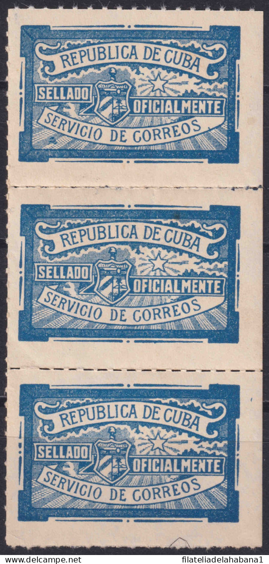 1925-81 CUBA REPUBLICA 1925 SELLADO OFICIAL OFFICIAL SEALLED.  - Strafport