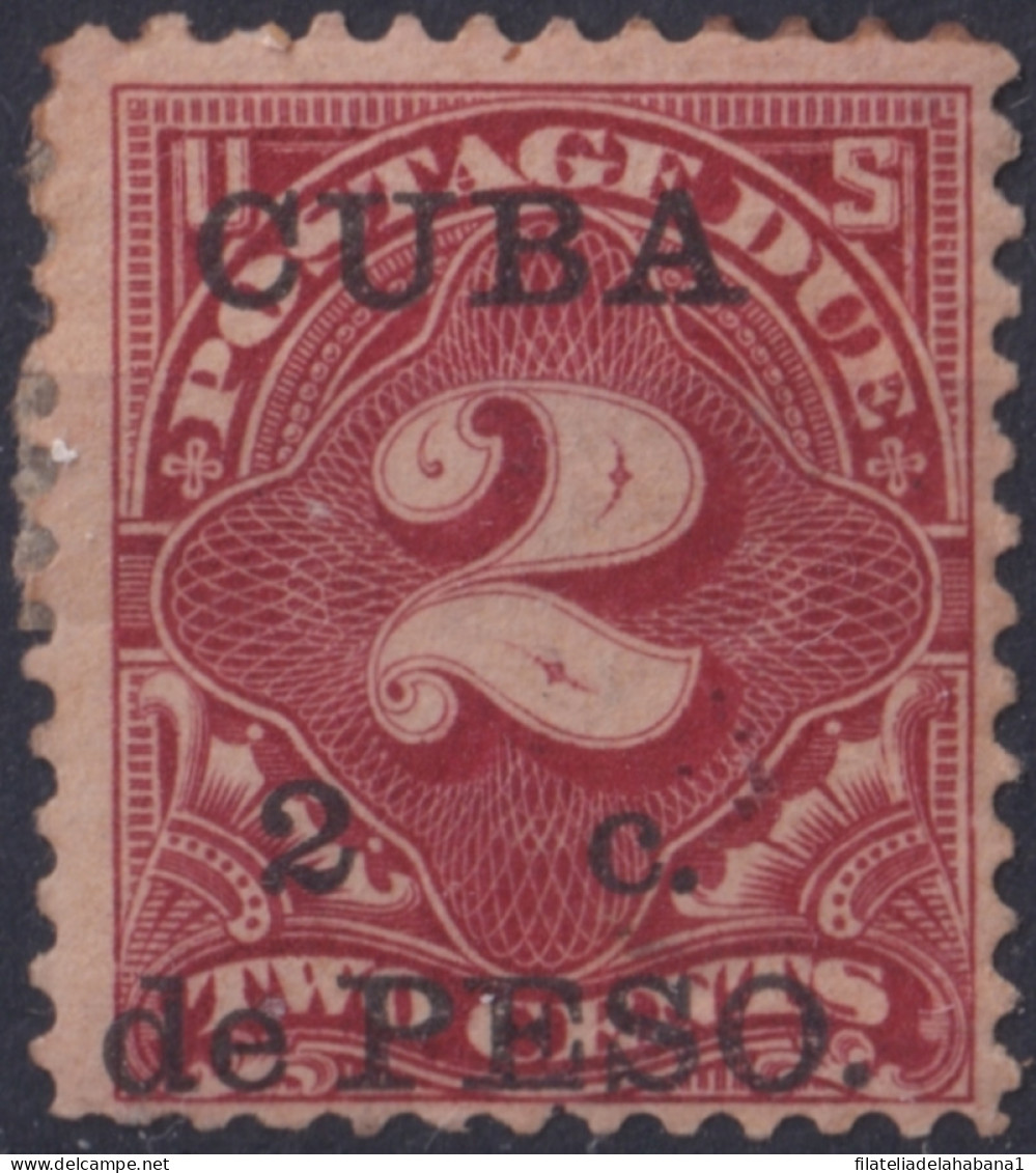 1899-715 CUBA US OCCUPATION 1899 MH 2c POSTAGE DUE TASA POR COBRAR.  - Neufs