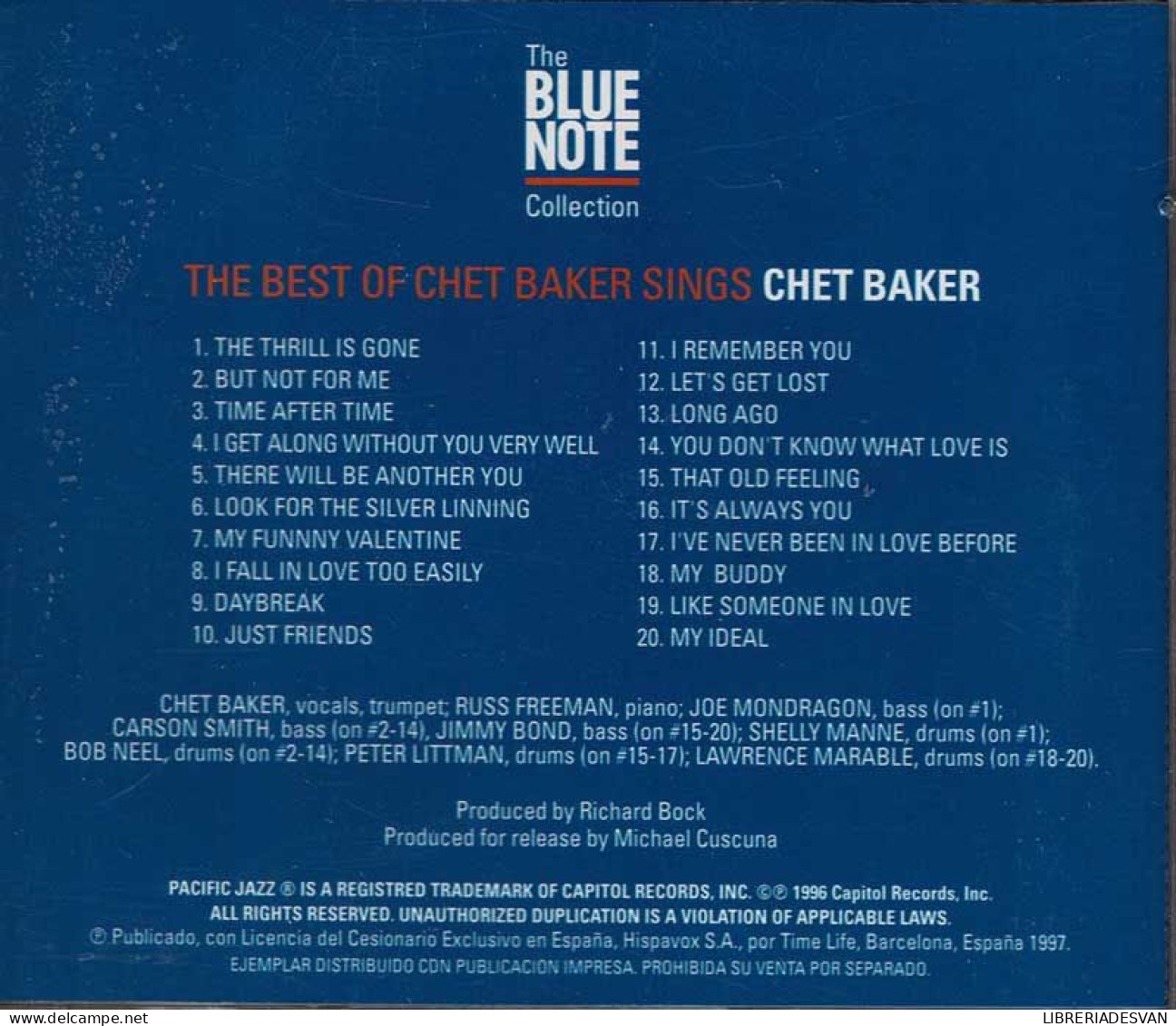 Chet Baker - The Best Of Chet Baker Sings. CD - Jazz