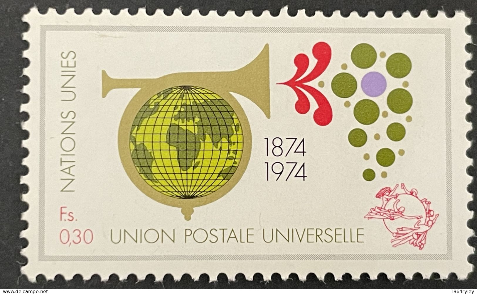 UN GENEVA - MNH** - 1974 Universal Postal Union Centenary  - # 39/40 - Unused Stamps
