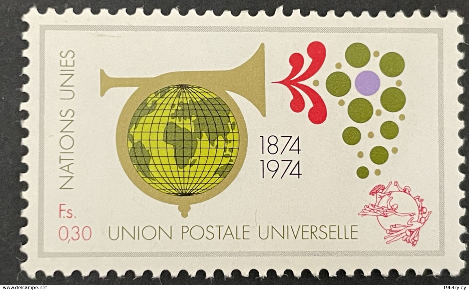 UN GENEVA - MNH** - 1974 Universal Postal Union Centenary  - # 39/40 - Nuevos